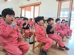 はみがき指導がありました☆（宮田）