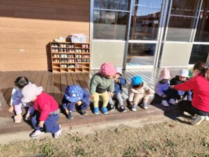 太陽が暖かいね！（宮嶋）