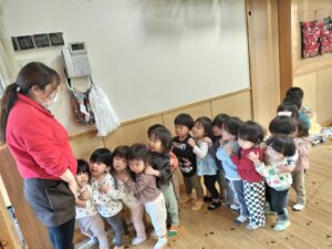 もちつきぺったん楽しいな♪（滝口）