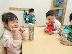 水分補給もしっかりと(山縣)