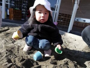 砂場遊びをしたよ♪(平野)