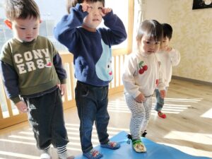 立体マットで遊んだよ（早乙女）