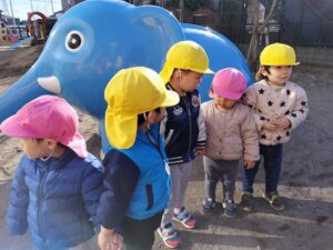 集会にさんかして散歩したよ！（早乙女）