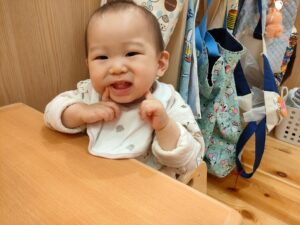 元気に返事をしています！（遠藤）