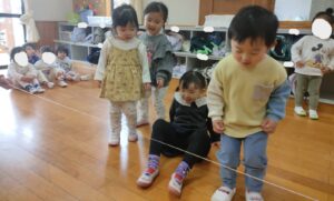 ゴム跳びをしたよ！(下妻)