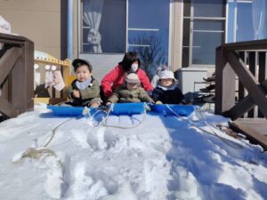2月9日　雪遊びをしたよ！（内木）