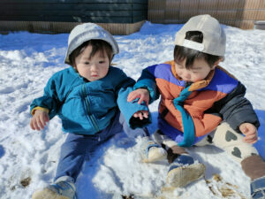 雪遊びしたよ～！（小倉）