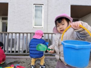 少し暖かかったね！（早乙女）