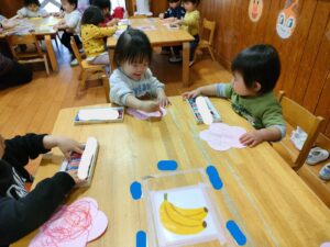 はじき絵をしたよ！（落合）