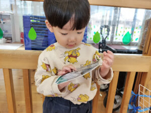 生き物のカード遊び！（岩瀬）