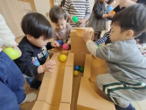 楽しくブロック遊びをしたよ（佐々木）