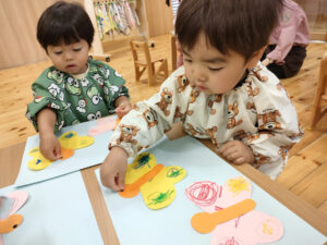 制作と戸外遊びをしたよ！(直江)