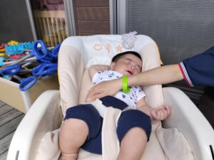 音が出るおもちゃで遊んだよ！（直江）