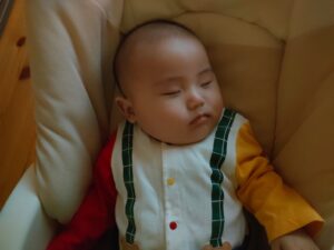 ぐっすりお昼寝をしたよ！(直江)