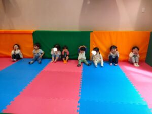 ホールで遊んだよ！(直江)