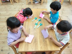 鯉のぼり作り！(山本あ)