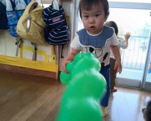 風船遊び！(篠原)