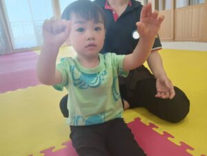 体操をしたよ！（岩上）