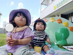 シャボン玉遊び！（飯塚）