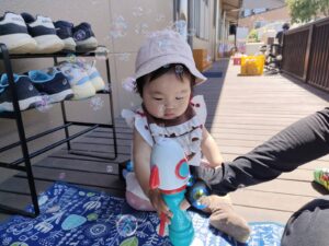5月29日　しゃぼん玉遊び★（笹川）