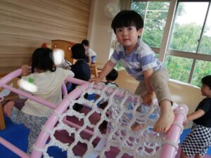 1歳児棟2階アスレチック♡(亀田)
