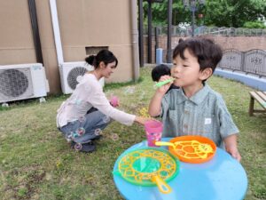 6月5日　シャボン玉遊び（武井）