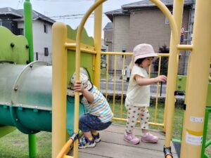 園庭貸し切りです（江藤）
