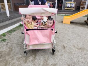 消防車を発見！（簾谷）