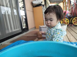 水遊びをしたよ！（落合）