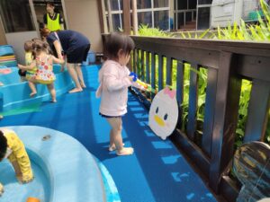 6月30日　つき組　プール遊び（篠﨑）