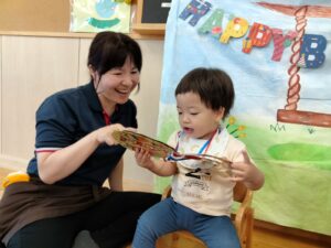 ６月の誕生会をしたよ☆乳児☆（中山）
