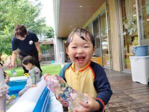 水あそびをしたよ♪(尾崎)