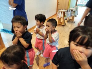 避難訓練に参加したよ！（用皆）