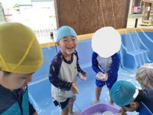 泡遊びをしたよ（柏崎）