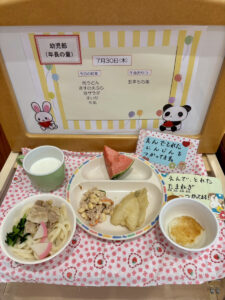 今日の給食（本園）