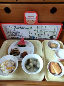 7月17日の給食（みらい）