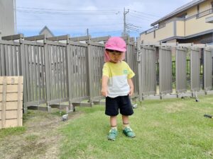 園庭で遊んだよ(山縣)