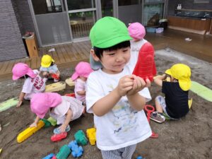 砂場であそんだよ！（齋藤）