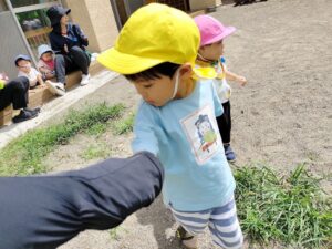 吊り橋の遊具(山縣)