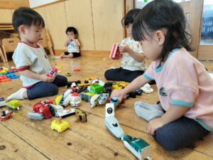 いろいろな玩具で遊んだよ！（檜山）