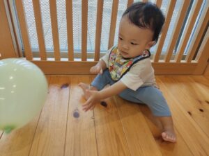 風船遊びをしたよ♪（永井）