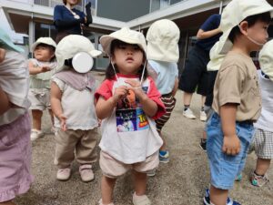 集会と戸外遊びを楽しんだよ！（阿久津）