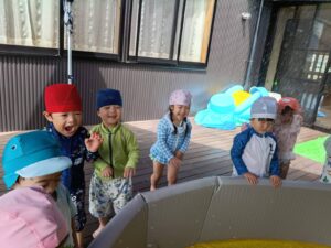 水風船で遊んだよ（遠藤）