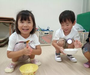 氷で遊んだよ！阿部