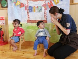 ８月誕生会“乳児”♪(高山)