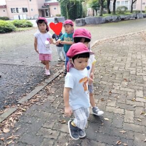 公園で遊んだよ（瀬端）