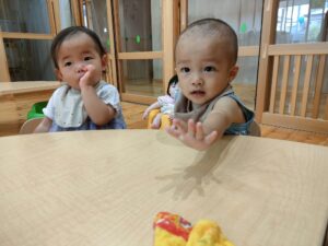 朝の会とおやつ（直江）