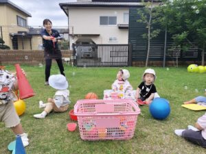 しゃぼん玉をしたよ！（伏木）