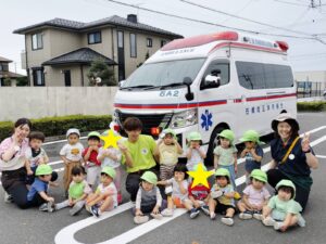避難訓練の様子（吉川）