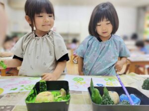 野菜スタンプ☆（小井田）